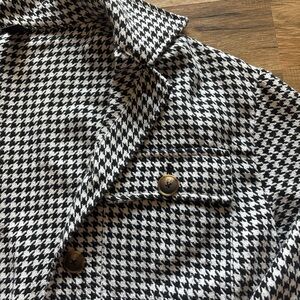 Black and White Houndstooth Jacket